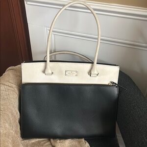 Kate Spade Black and Cream Tote Bag